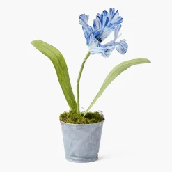 Year-round Decorations | Forever Blooms<Mrs. Alice Handpainted Blue Tulip