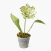 Year-round Decorations | Forever Blooms<Mrs. Alice Handpainted Green Tulip