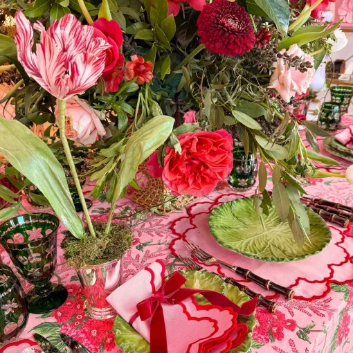 Year-round Decorations | Forever Blooms<Mrs. Alice Handpainted Red Tulip