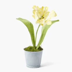 Year-round Decorations | Forever Blooms<Mrs. Alice Handpainted Yellow Tulip