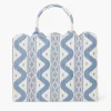 Mrs. Alice Tote Bags | For Her<Mrs. Alice Tote Bag (Blue Ikat)