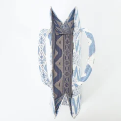 Mrs. Alice Tote Bags | For Her<Mrs. Alice Tote Bag (Blue Ikat)