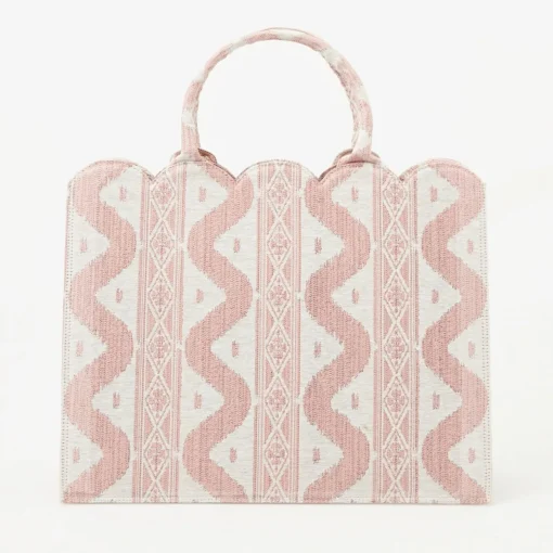 Mrs. Alice Tote Bags | For Her<Mrs. Alice Tote Bag (Pink Ikat)