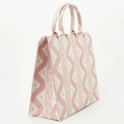 Mrs. Alice Tote Bags | For Her<Mrs. Alice Tote Bag (Pink Ikat)