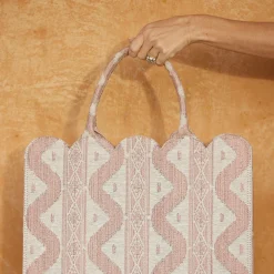 Mrs. Alice Tote Bags | For Her<Mrs. Alice Tote Bag (Pink Ikat)