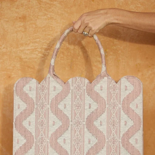 Mrs. Alice Tote Bags | For Her<Mrs. Alice Tote Bag (Pink Ikat)