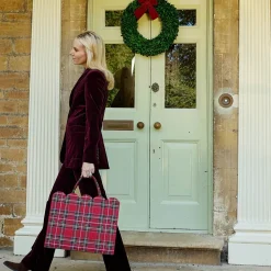 Mrs. Alice Tote Bags<Mrs. Alice Tote Bag (Red Tartan)