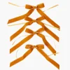 Napkin Rings & Bows<Mrs. Alice Mustard Velvet Bows (Set of 4) - 20cm