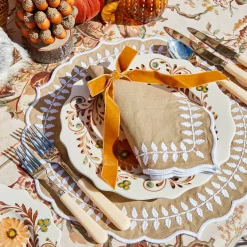 Napkin Rings & Bows<Mrs. Alice Mustard Velvet Bows (Set of 4) - 20cm
