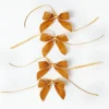 Napkin Rings & Bows<Mrs. Alice Mustard Velvet Mini Bows (Set of 4)