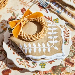 Napkin Rings & Bows<Mrs. Alice Mustard Velvet Mini Bows (Set of 4)