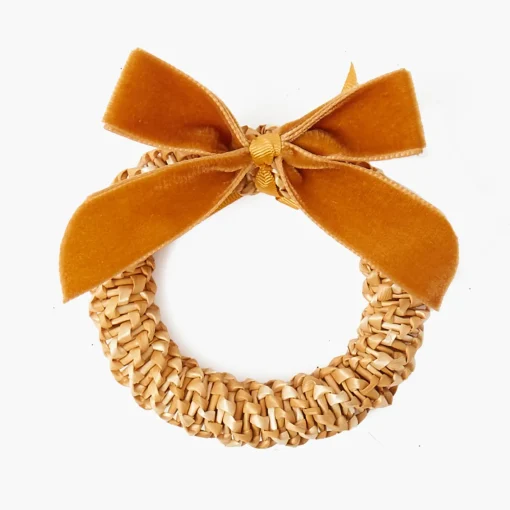 Napkin Rings & Bows<Mrs. Alice Mustard Velvet Mini Bows (Set of 4)