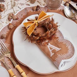 Napkin Rings & Bows<Mrs. Alice Mustard Velvet Mini Bows (Set of 4)