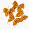 Napkin Rings & Bows<Mrs. Alice Mustard Velvet Napkin Bows (Set of 4)