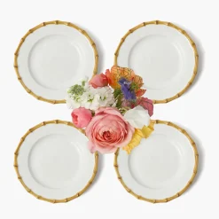 Summer Crockery | Starter Plates<Mrs. Alice Nancy Bamboo Starter Plate (Set of 4)