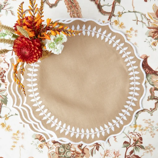 Placemats | For Her<Mrs. Alice Natural Laurel Placemats (Set of 4)