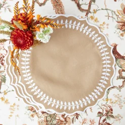 Table Linen Sets | For Her<Mrs. Alice Natural Laurel Placemats & Napkins Set (Set of 4)