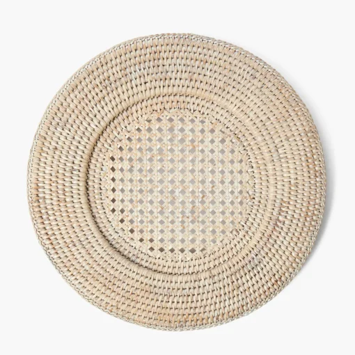 Summer Table Linen | Placemats<Mrs. Alice Natural Rattan Charger Plates (Set of 4)