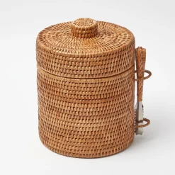 For The Hostess | For The Rattan Lover<Mrs. Alice Natural Rattan Ice Bucket