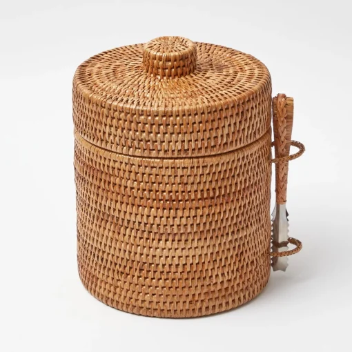 For The Hostess | For The Rattan Lover<Mrs. Alice Natural Rattan Ice Bucket