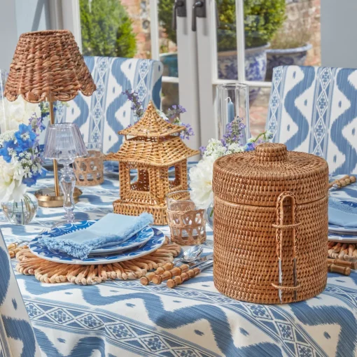 For The Hostess | For The Rattan Lover<Mrs. Alice Natural Rattan Ice Bucket