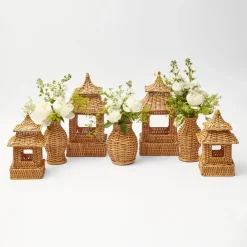 Year-round Decorations | For Her<Mrs. Alice Natural Rattan Pagoda Decoration Set