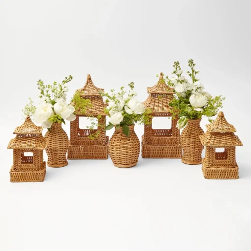 Year-round Decorations | For Her<Mrs. Alice Natural Rattan Pagoda Decoration Set