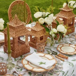 Year-round Decorations | For Her<Mrs. Alice Natural Rattan Pagoda Decoration Set