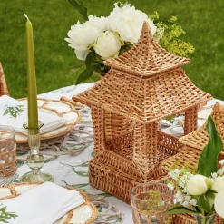 Year-round Decorations | For Her<Mrs. Alice Natural Rattan Pagoda Decoration Set