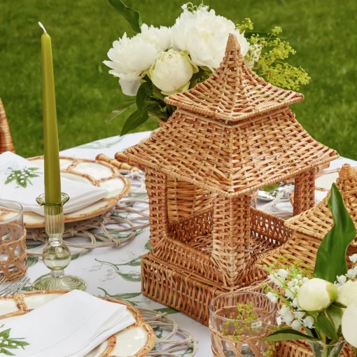 Year-round Decorations | For Her<Mrs. Alice Natural Rattan Pagoda Decoration Set