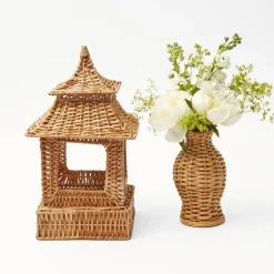 Year-round Decorations | For Her<Mrs. Alice Natural Rattan Pagoda Decoration Set