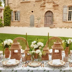 Year-round Decorations | Spring Decorations<Mrs. Alice Natural Rattan Pagoda Lantern Set
