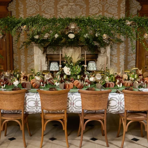Autumn Decorations<Mrs. Alice Natural Ribboned Squirrel (Pair)