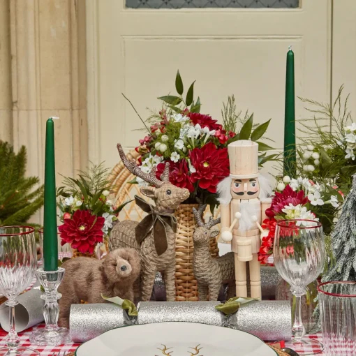 Christmas Decorations<Mrs. Alice Natural Wood Nutcracker (Pair)