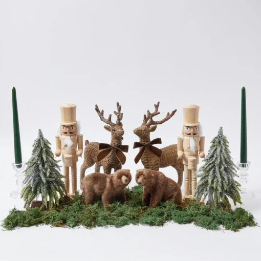 Christmas Decorations<Mrs. Alice Natural Wood Nutcracker (Pair)