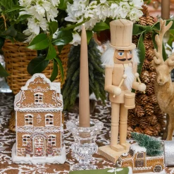 Christmas Decorations<Mrs. Alice Natural Wood Nutcracker (Pair)
