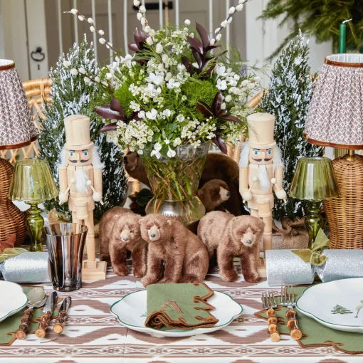 Christmas Decorations<Mrs. Alice Natural Wood Nutcracker (Pair)