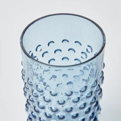 Glasses | For The Homemaker<Mrs. Alice Navy Hobnail Glasses (Set of 6)