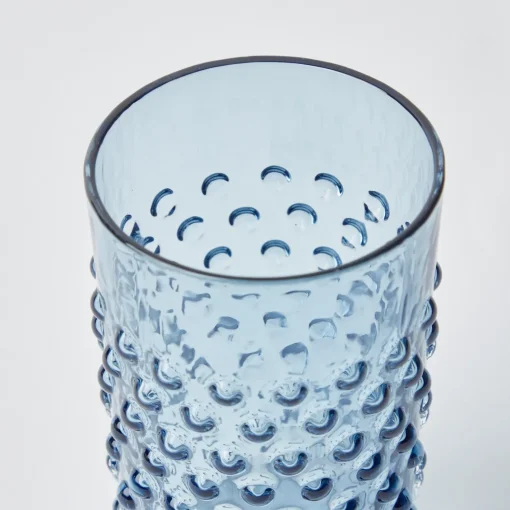 Glasses | For The Homemaker<Mrs. Alice Navy Hobnail Glasses (Set of 6)