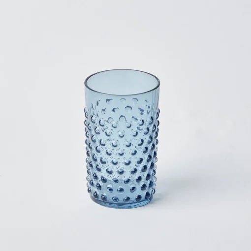Glasses | For The Homemaker<Mrs. Alice Navy Hobnail Glasses (Set of 6)