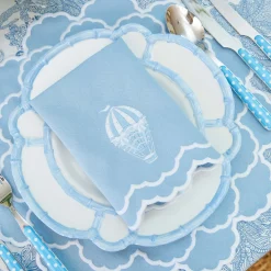 Napkins<Mrs. Alice Nikki Hot Air Balloon Blue Napkins (Set of 4)