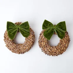 Autumn Decorations<Mrs. Alice Nutshell Glitter Wreath (Set of 4)