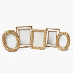 For Her | For The Millenial<Mrs. Alice Odette Oval Gold Photo Frame - 5"x7"