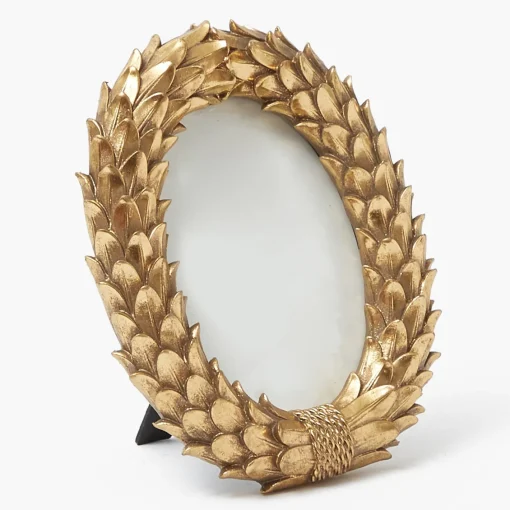 For Her | For The Millenial<Mrs. Alice Odette Oval Gold Photo Frame - 5"x7"