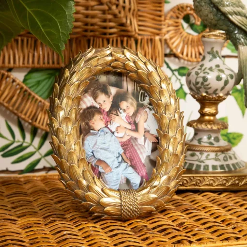 For Her | For The Millenial<Mrs. Alice Odette Oval Gold Photo Frame - 4"x6"