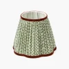 Lampshades<Mrs. Alice Olive & Chocolate Lotus Lampshade (18cm)