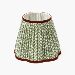 Lampshades<Mrs. Alice Olive & Chocolate Lotus Lampshade (18cm)