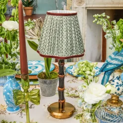 Lampshades<Mrs. Alice Olive & Chocolate Lotus Lampshade (18cm)