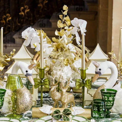 Summer Glassware | Summer Candleware<Mrs. Alice Olive Glass Lantern Tea Light Holder Set