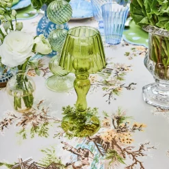 Summer Glassware | Summer Candleware<Mrs. Alice Olive Glass Lantern Tea Light Holder (Pair) - 24 cm